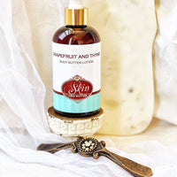GRAPEFRUIT AND THYME scented water free, vegan non-greasy Body Butter Lotion