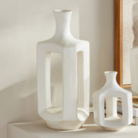 RUMIE A LA CART - Home Decor - WHITE Structural Modern Organic small vase