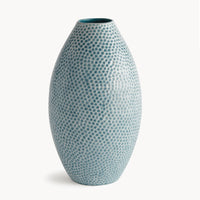 RUMIE A LA CARTE - Home Decor - Tall Coastal Blue Stone Textured Vase
