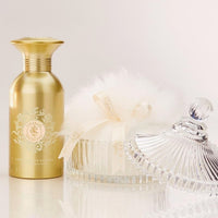 SKIN LIKE BUTTER & CO ~ LIFESTYLE - Shelley Kyle Tiramani Powder Puff & Crystal Powder puff dish