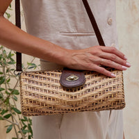 SKIN LIKE BUTTER & CO ~ LIFESTYLE - Rattan and Leather Resort Crossbody