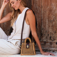 SKIN LIKE BUTTER & CO ~ LIFESTYLE - Rattan and Leather Resort Crossbody