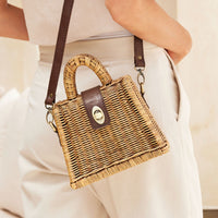 SKIN LIKE BUTTER & CO ~ LIFESTYLE - Rattan and Leather Resort Crossbody
