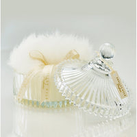 SKIN LIKE BUTTER & CO ~ LIFESTYLE - Shelley Kyle Powder Puff & Crystal Powder puff dish