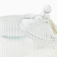 SKIN LIKE BUTTER & CO ~ LIFESTYLE - Shelley Kyle Tiramani Powder Puff & Crystal Powder puff dish