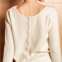 SKIN LIKE BUTTER & CO ~ LIFESTYLE - EASY ELEGANCE Essential Cream Cashmere Cardigan