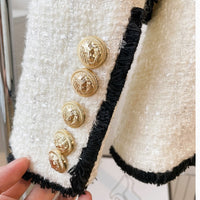 SKIN LIKE BUTTER & CO ~ LIFESTYLE - EASY ELEGANCE Essential Cream and Black Tweed Short Set