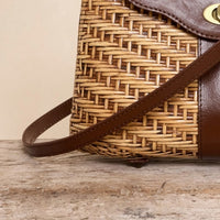 SKIN LIKE BUTTER & CO ~ LIFESTYLE - Handcrafted rattan and leather resort tote