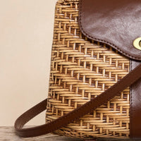 SKIN LIKE BUTTER & CO ~ LIFESTYLE - Handcrafted rattan and leather resort tote