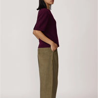 SKIN LIKE BUTTER & CO ~ LIFESTYLE - EASY ELEGANCE- Burgundy Alpaca Sweater