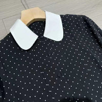 SKIN LIKE BUTTER & CO ~ LIFESTYLE - EASY ELEGANCE Essential Black and White Silk Blouse