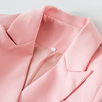 SKIN LIKE BUTTER & CO ~ LIFESTYLE - Soft Pink double breasted blazer