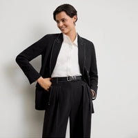 SKIN LIKE BUTTER & CO ~ LIFESTYLE - EASY ELEGANCE - Black Professional Boyfriend Blazer