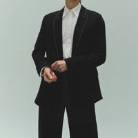SKIN LIKE BUTTER & CO ~ LIFESTYLE - Black pleated crepe trouser