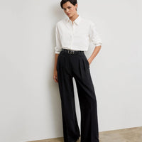 SKIN LIKE BUTTER & CO ~ LIFESTYLE - Black pleated crepe trouser