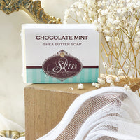 CHOCOLATE MINT Skin Like Butter - Shea Butter 4 oz Soap Bar