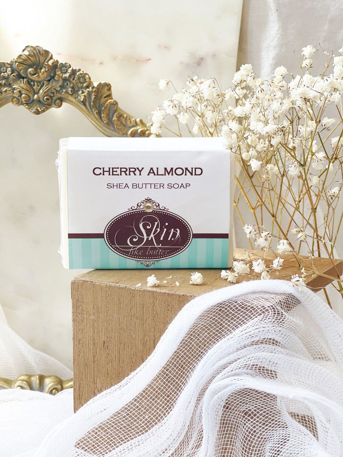 CHERRY ALMOND Skin Like Butter - Shea Butter 4 oz Soap Bar