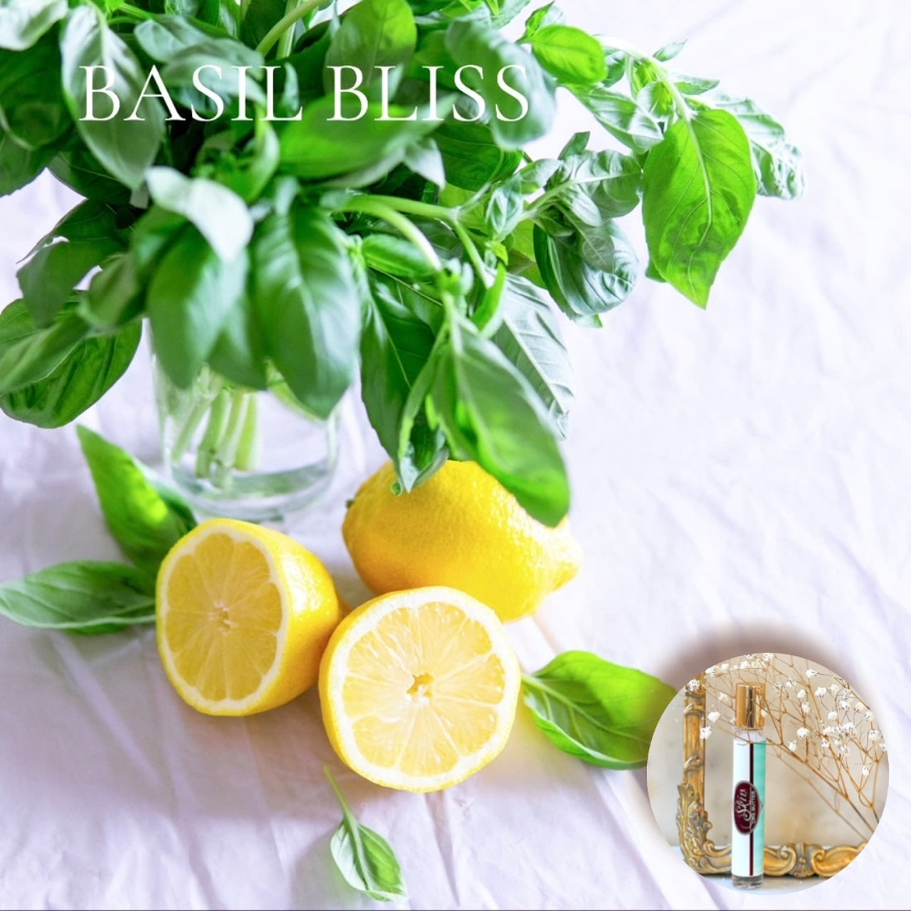 BASIL BLISS Roll On Travel Perfume in a Roll on or Spray bottle