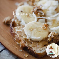 BANANA COCONUT Scented Shea Oil -Vegan Silicone Free Body Oil
