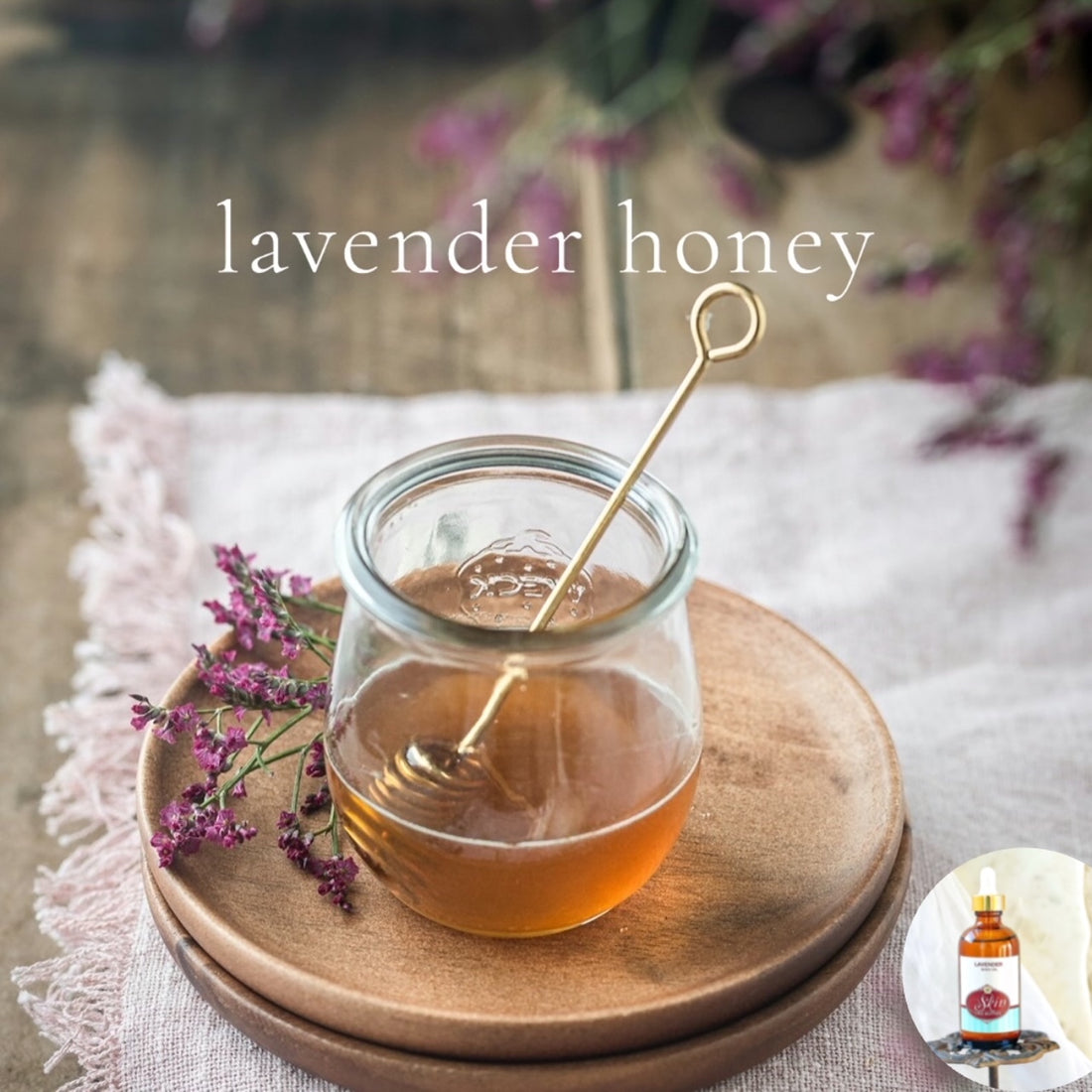 LAVENDER HONEY- Scented Shea Butter Non-greasy Body Oil - intense all day moisture