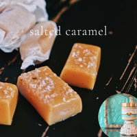 SALTED CARAMEL scented pumpkin and shea butter sugar body scrub