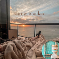 THROW BLANKET scented pumpkin and shea butter sugar body scrub