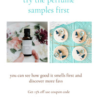 PERFUME SAMPLE SET -7 piece ESSENTIAL OIL Scents Collection, plus 3 Free Samples