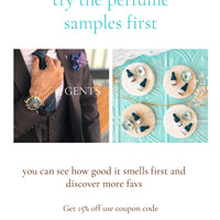 GENTS 9 Perfume Scent Samples for the handsome Prince in your life