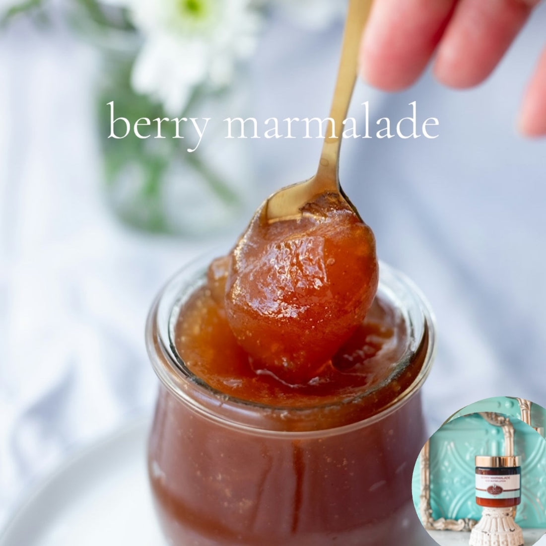 BERRY MARMALADE scented water free silicone free Vegan Body Butter