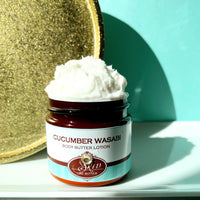 CUCUMBER WASABI scented water free Vegan Body Butter