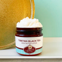 TIBETAN BLACK TEA scented water free, vegan non-greasy Body Butter Lotion