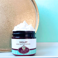 VIOLET scented waterfree silicone free Vegan Body Butter