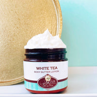 WHITE TEA scented waterfree silicone free Vegan Body Butter