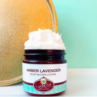AMBER LAVENDER scented waterfree silicone free Vegan Body Butter