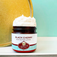 BLACK CHERRY scented water free silicone free Vegan Body Butter