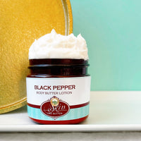BLACK PEPPER scented water free silicone free Vegan Body Butter
