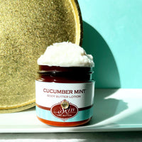 CUCUMBER MINT scented waterfree silicone free Vegan Body Butter