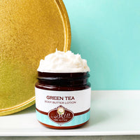 GREEN TEA scented waterfree silicone free Vegan Body Butter