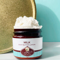 MILK scented thick luxurious Body Butter in 2 oz to 16 oz jars or bottles