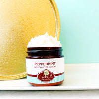 PEPPERMINT scented waterfree silicone free Vegan Body Butter