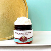 RASPBERRY VANILLA scented waterfree silicone free Vegan Body Butter
