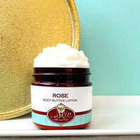 RED ROSE scented waterfree silicone free Vegan Body Butter