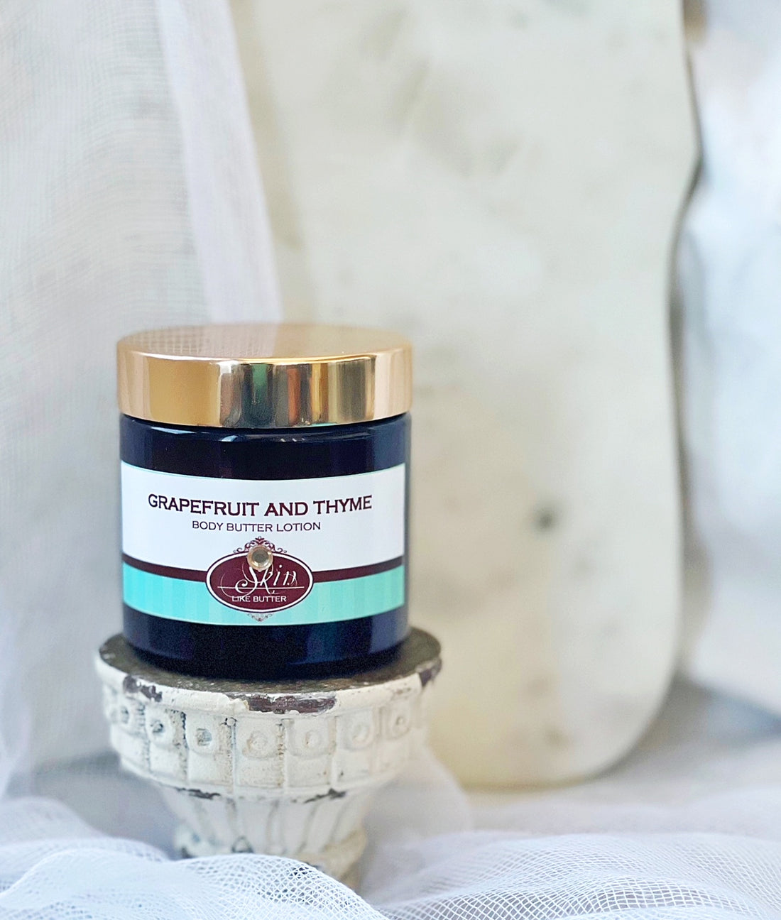 GRAPEFRUIT AND THYME scented water free, vegan non-greasy Body Butter Lotion