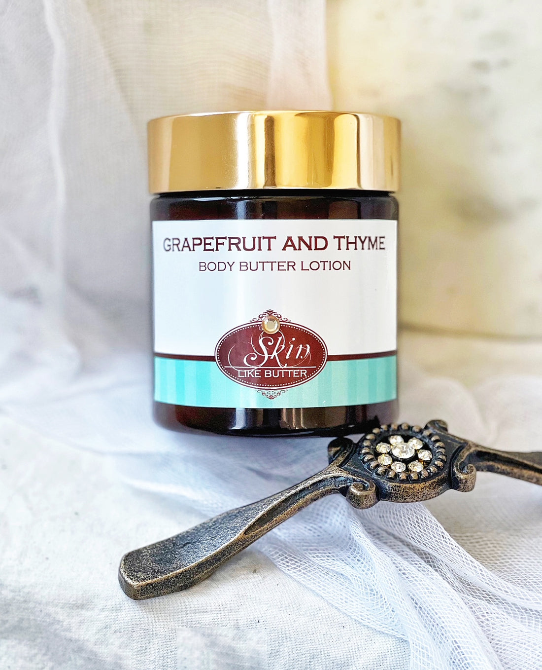 GRAPEFRUIT AND THYME scented water free, vegan non-greasy Body Butter Lotion