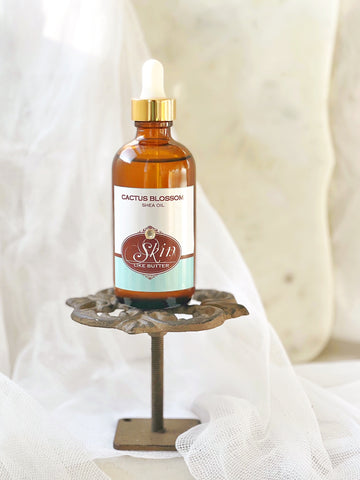 CACTUS BLOSSOM - Shea Body Oil - in 4 oz amber bottles, highly moisturizing