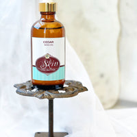 CEDAR - Shea Body Oil - 4 oz amber bottles, highly moisturizing