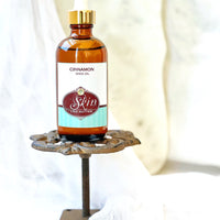 CINNAMON - Shea Body Oil - 4 oz amber bottles, highly moisturizing