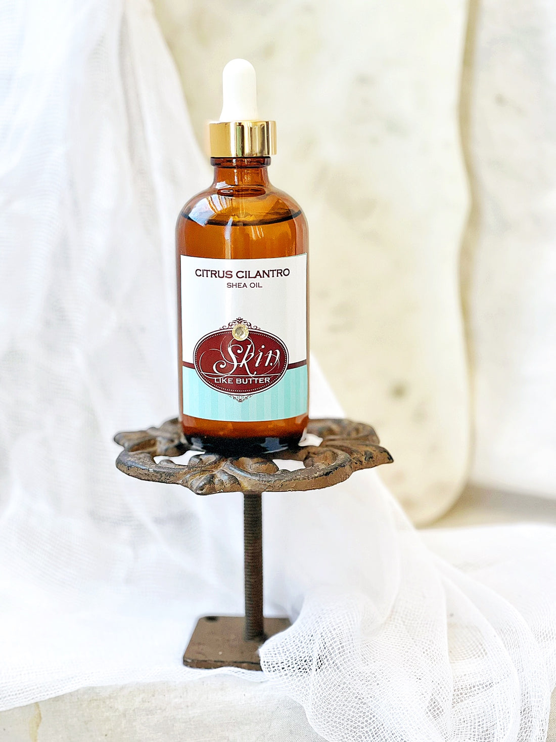 CITRUS CILANTRO - Shea Body Oil - 4 oz amber bottles, highly moisturizing