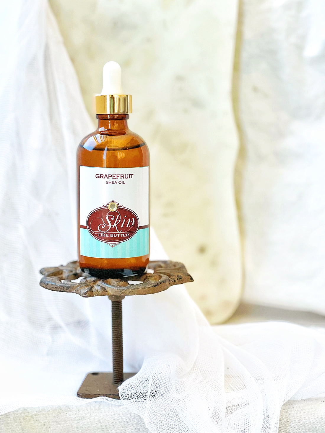 GRAPEFRUIT - Shea Body Oil - in 4 oz amber bottles, highly moisturizing