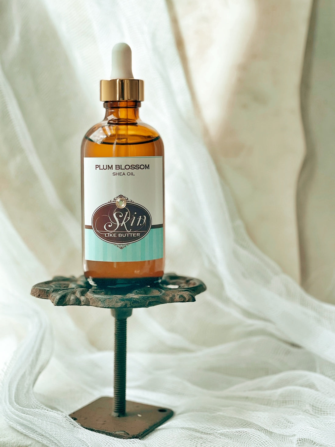 PLUM BLOSSOM - Scented Shea Oil - in 4 oz bottles, highly moisturizing